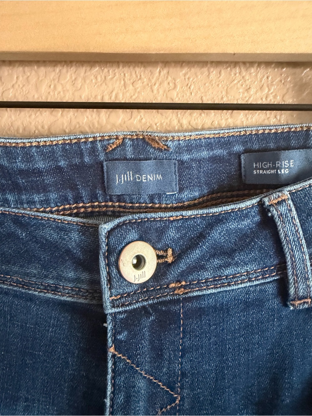 J. Jill Women’s High Rise Straight Leg Jeans Portside Wash Size 18 NWT - Picture 6 of 16